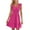 Hot Pink, variant on Scyoekwg Women'S Casual Dresses Sleeveless Summer Square Neck Pleated Mini Dress Loose Sundress Solid Color Women's Casual Dresses (Khaki,XL)