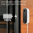 thumbnail image 6 of Wasserstein Power Adapter (5.2V 2A) with L-Shaped USB-C Cable (26ft.) & Backplate - Compatible with Arlo Video Doorbell 2K (2nd Generation) (White) (Doorbell NOT Included), 6 of 10