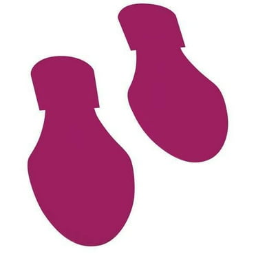 Mighty Line Floor Tape,Purple,3.5inx9.5in,Foot,PK50 PFTPRT
