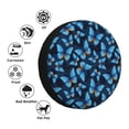 thumbnail image 4 of Susaid Blue Butterfly Print Tire Covers,Waterproof Anti-UV Snow Sun Rain Tire Covers for RV,Truck, SUV, Trailer, Camper-16 inch, 4 of 6