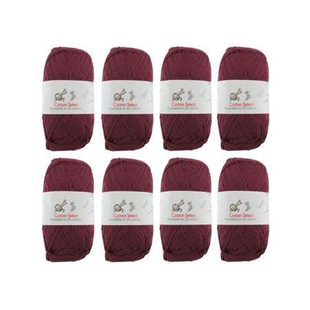 Peaches Plum - BambooMN Brand - Cotton Select Yarn - 10 Skeins - Col 003 - Plum Raisin