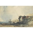 thumbnail image 3 of Charles Bentley 14x11 Black Modern Framed Museum Art Print Titled - View on the Coast at Deal (ca. 1846), 3 of 5