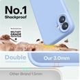thumbnail image 4 of KOMI Designed for iPhone 16 Case, Premium Silicone with [Soft Anti-Scratch Microfiber Lining] Shockproof Protective Phone Case for Men Women Girls 6.1", Light Blue, 4 of 7