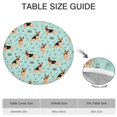 thumbnail image 6 of German Shepherd Dog and Music Round Fitted Tablecloth with Elastic Edge,Dining Table Cover Waterproof,Outdoor Round Tablecloth for Camping,Dining,Indoor and Outdoor, 6 of 7