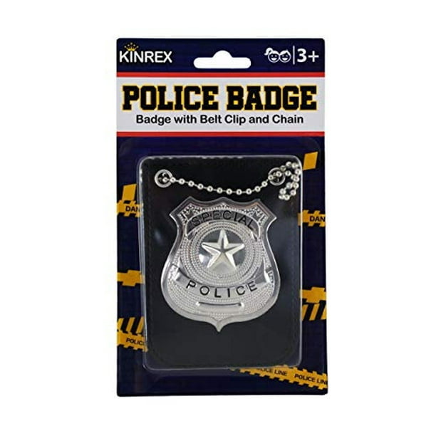 👮‍♀️ 3 Insignias De Policía De Metal Para Niños Y Adultos: Juego De Simulación Para Disfraces (Halloween, Cosplay)
