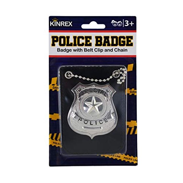 KINREX Disfraz de placa de policía para niños - Soporte de placa de policía falso premium KINREX KINREX