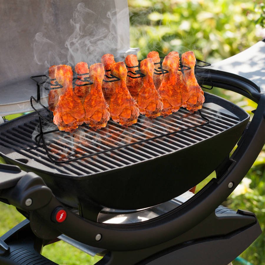 Sorbus 12 Slot Leg & Wing Grill Rack, Steel MultiPurpose NonStick