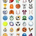 thumbnail image 4 of 35pcs-50pcs Sports Stickers Kids Stickers Sports Pack DIY Stickers for Luggage Laptop Guitar, 4 of 9