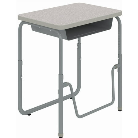 UPC: 0073555122237 | Safco AlphaBetter 2.0 Adjustable Height 22-30 in. Student Desk with Book Box and Pendulum Bar