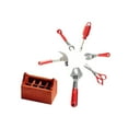 thumbnail image 4 of CIMAXIC 7 Pcs Mini Coffre à Outils Rouge Foncé Accessoires de Rangement en Alliage pour Décor à Thème Mécanique, 4 of 8
