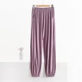 thumbnail image 2 of Women's Linen Pants Pajama Pants For Women In Summer Can Be Worn Loose Large Size Pocket Pants Loose Wide Leg Pants For Women'S Home Pants, Women's Casual Pants XXXL, 2 of 3