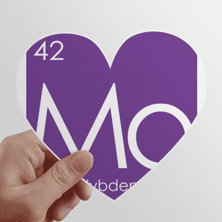 

Chestry Elements Period Table Transition Metals Molybdenum Mo Heart Vinyl Sticker Bicycle Bottle Decal