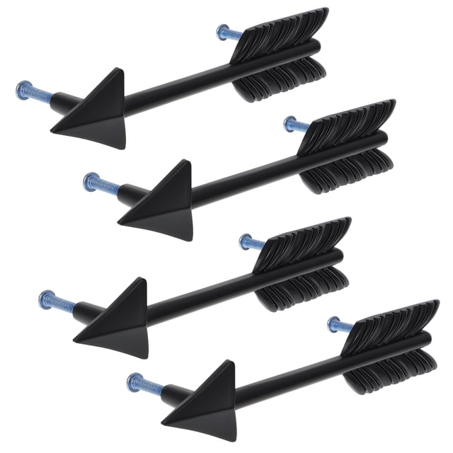 4 Pcs Poignées de Tiroir en Forme de Flèche pour Armoires Placard Meubles