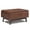 Saddle Brown, variant on Pemberly Row Mid-Century 34" Faux Leather Storage Ottoman in Distressed Grey