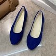 thumbnail image 2 of Xiaoxatg Women's Casual Shoes Comfortable Everyday On Footwear Ideal For Relaxation And Outings Featuring Suede Closed Toe And Heel Design Versatile 6.5 Blue, 2 of 4