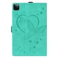 thumbnail image 6 of SaniMore Case for iPad Pro 11 2024, PU Leather Case with Embossed Butterfly Shockproof TPU Back Card/Pen Holder Anti-slip Stand Full Protective Fashion Wallet Cover, Green, 6 of 13