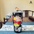 thumbnail image 2 of Taza infantil de dibujos animados de Shin-Chan de Crayon, linda taza de acero inoxidable 304 con aislamiento al vacío de doble capa, taza portátil con pajita, 2 of 2