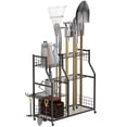 thumbnail image 3 of Koiauber Garden Tool Organizer with Lockable Wheels,Yard Tools Rack for Garage,Shed,Garden,Utility Stand Rack for Rakes Brooms Shovels,Long-Handled Tools, 3 of 7
