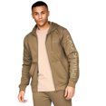 thumbnail image 4 of Crosshatch - Sudadera con Cremallera Hoodsmore para Hombre (Oliva), 4 of 5