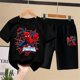 thumbnail image 1 of Spiderman, ropa para bebés, conjuntos de camisetas, camisetas de verano de dibujos animados de Mickey Mouse, pantalones cortos, trajes deportivos, ropa para niños, traje 2-13y2T (etiqueta 100) Gao Jinjia LED, 1 of 2
