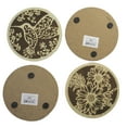 thumbnail image 2 of Tabletop Laser Cut Coasters Wood Wooden Set Of 4 Er67582, 2 of 4