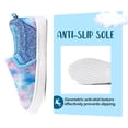 thumbnail image 4 of Bocca Girls Blue Slip on Sneakers Kids Canvas Walking Shoes Size 2, 4 of 7