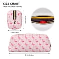 thumbnail image 3 of Uemuo Cute Flamingo with Heart Printed Leather Pencil Case, Pencil Pouch, Portable Pencil Bag, Pen Case for& Office, 3 of 7