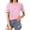 Pink plus size baseball t shirt a1, variant on Women's Plus Size Game Day Baseball T-Shirt, Casual Loose Fit Short Sleeve Tee, Round Neck Graphic Tops, Solid Color Basic Shirts for Women, Everyday Comfort Wear, Pink 2XL