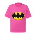 thumbnail image 1 of Batman Kids Pink Symbol T-Shirt-Size 4, 1 of 6