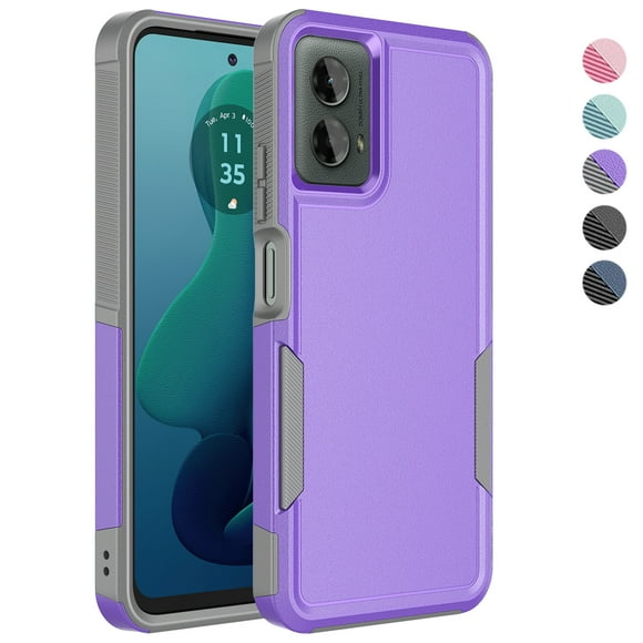 For Motorola Moto G 5G 2024 Phone Case, Moto G 5G 2024 Case, Dual Layer Shockproof Heavy Duty Military Grade Protective Case Hybrid Rugged Cover for Moto G 5G 2024, Purple