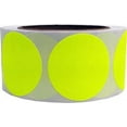 thumbnail image 1 of Fluorescent Yellow Circle Dot Stickers | 2.5" Inches Round | 500 Pack, 1 of 1
