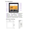 thumbnail image 3 of Thermostat Water floor heating thermostat Gas wall mounted boiler controller, 3 of 7