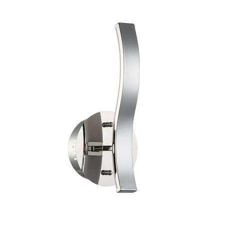 Kendal Wave Series 12-inch LED Chrome Wall Sconce with Outward Light (Best Outboard Motor For 12 Foot Boat)
