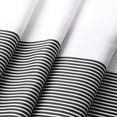 thumbnail image 2 of Mens Stall Shower Curtain for Bath Neutral Black and Grey Striped Pattern, Waterproof Polyester Fabric Cloth, 6 Hooks 36" W×72" H Inch, 2 of 6