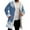 Z1 Light Blue, variant on JHHLSF Christmas Cardigan for Men's Cozy Hooded with Open Front Sweater for Outdoor Winter Xmas Coat Tops with Pockets Light Green, XL