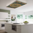 thumbnail image 3 of Bohemian Flower Magnetic Fluorescent Light Covers for Ceiling Lights 2x4Ft, Colorful Yellow Boho Rustic Tribal Office Classroom Kitchen Drop Ceiling Light Covers Lighting Filters Shade Panel 2 Packs, 3 of 9
