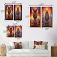 thumbnail image 4 of Designart "Shamanic Owl Portrait in Mexican Desert II" Animals Owl Framed Wall Art Set Of 2 - Children's Art Purple Framed Wall Art Set Of 2, 4 of 6