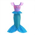 thumbnail image 3 of Disfraz de sirenita para niñas, vestido de princesa para Cumpleaños, Halloween, Ariel, Carnaval, ropa de fiesta, 2-10T, 3 of 5