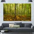 thumbnail image 4 of Design Art 'Green Autumn Forest Panorama' Photographic Print on Wrapped Canvas, 4 of 4