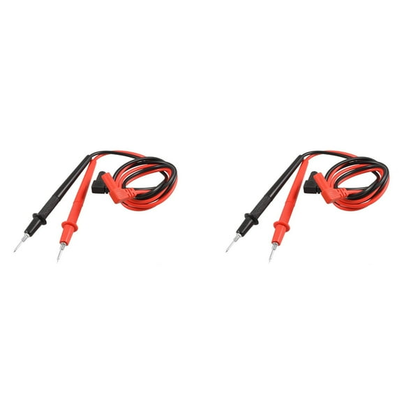 New Arrivals 2X 1000V Banana Plug 2.6Ft Voltmeter Probe Test Lead Cable Black Red Pair