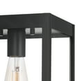 thumbnail image 2 of Globe Electric 1-Light Black Modern Outdoor Flush Mount Ceiling Light w/ Clear Glass Shade, 91005359, 2 of 7