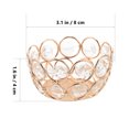 thumbnail image 2 of Houderco 4Ud De Cristal Con Acabado Dorado Para De Y Eventos Especiales, 2 of 6