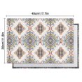thumbnail image 5 of Vintage Bohemian Rustic Flax Placemats Set of 6, 12x18 Inch Boho Chic Tribal Nordic Style Artistic Ethnic Patterns, Washable Style Table Mats for Dining Room, 5 of 5