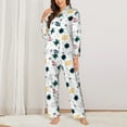 thumbnail image 2 of Sikiie Turtles And Corals Women's Long-Sleeve Shirt and Full-Length Bottom Pajama Set (s-xxl)-XX-Large, 2 of 7