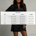 thumbnail image 6 of Puyaiuu Women's Turn Down Collar Waist Dress, Long Sleeve Solid Color Midi Gown, Elegant Loose Fit for Spring Summer Vacation Gift, 6 of 9