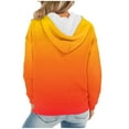 thumbnail image 4 of Aofany Hoodies for Women Womens Plus Size Pullover Hoodies Tops Cozy Fleece Fashion Drawstring Hooded Sweatshirt with Pocket Winter Long Sleeve Gradient Print Casual Hoodies Tops, 4 of 6