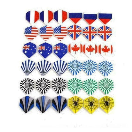 60PCS 20 Patterns Durable Dart Flights Multi-Styles Nice T4D4 Darts Profe Y0M3 Y5O4 TAPDRA Spare Part