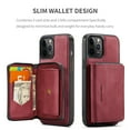 thumbnail image 2 of iPhone 13 Pro Max Case,Dteck Magnetic Leather Detachable Wallet Functional Removable Case Shockproof Rubber Cards Holder Money Pocket Hybrid Kickstand Back Cover For iPhone 13 Pro Max 6.7-inch,Red, 2 of 7