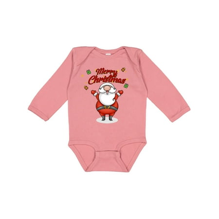 

Inktastic Merry Christmas Santa Gift Baby Boy or Baby Girl Long Sleeve Bodysuit