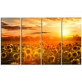 thumbnail image 2 of Yellow Sunset over Sunflowers - Floral Photography Art, 2 of 3